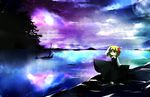  bad_id bad_pixiv_id chibi night poppuru rumia scenery sky solo star_(sky) touhou water 