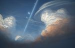  condensation_trail justinas_vitkus moon multiple_moons no_humans original scenery science_fiction sky 