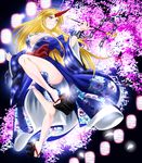  bad_anatomy blonde_hair chain highres hoshiguma_yuugi hoshiguma_yuugi_(promo) japanese_clothes kimono kiseru lantern obi pipe red_eyes sash tatsuya_(guild_plus) touhou 