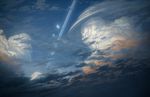  condensation_trail justinas_vitkus moon multiple_moons no_humans original scenery science_fiction sky 