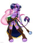  2015 ambris anthro anthrofied book breasts clothed clothing equine female friendship_is_magic fur hair horn mammal my_little_pony nipples plain_background purple_eyes purple_fur purple_hair pussy solo staff twilight_sparkle_(mlp) unicorn white_background 