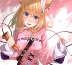  :d animal_ears bad_id bad_pixiv_id blonde_hair blue_eyes earrings final_fantasy final_fantasy_xiv jewelry looking_at_viewer miqo'te open_mouth revision short_hair smile solo yasuno_(airy_light) 