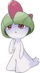  ambiguous_gender artist_request nintendo no_humans official_art pok&eacute;mon pokemon ralts red_eyes simple_background solo video_games 