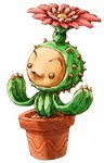  ambiguous_gender brown_eyes cactus flower legend_of_mana lil_cactus mana_(series) official_art plant potted_plant video_games 