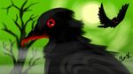  avian beak bird blood crow flying kitty1208 