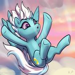  2015 cloud equine feathered_wings feathers female feral fleetfoot_(mlp) flying friendship_is_magic karol_pawlinski mammal my_little_pony pegasus signature solo wings wonderbolts_(mlp) 
