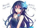  black_hair blue_eyes dress kuroi_(liar-player) long_hair solo 