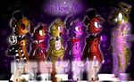  animatronic avian bear bird bonnie_(fnaf) canine caramelcraze chica_(fnaf) chicken eye_patch eyewear five_nights_at_freddy&#039;s five_nights_at_freddy&#039;s_2 five_nights_at_freddy&#039;s_3 fox foxy_(fnaf) freddy_(fnaf) ghost glowing glowing_eyes golden_freddy_(fnaf) hat lagomorph machine mammal marionette_(fnaf) mechanical purple_man_(fnaf) rabbit robot spirit springtrap_(fnaf) top_hat video_games 