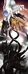  apollo_(persona_2) artemis_(persona_2) backlighting claws clenched_hand hands highres no_humans nyarko nyarlathotep_(persona_2) persona persona_2 