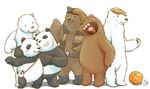  bear boshy crossover grizzly_(character) grizzly_(shirokuma_cafe) grizzly_bear ice_bear male mammal panda panda-kun panda_(character) polar_bear shirokuma shirokuma_cafe we_bare_bears 