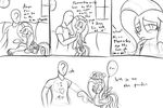  comic duo english_text equine female feral fluttershy_(mlp) friendship_is_magic frikdikulous horse human male mammal monochrome my_little_pony pegasus pony text wings 
