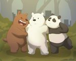  bear grizzly_(character) grizzly_bear ice_bear male mammal panda panda_(character) polar_bear ursofofinho we_bare_bears 