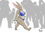  big_breasts bikini breasts careless clothing figures menacing oblivious plaga pudding shadow swimsuit voluptuous walking 