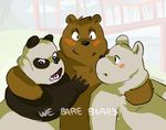 bear glitter_trap_boy grizzly_(character) grizzly_bear ice_bear male mammal panda panda_(character) polar_bear we_bare_bears 