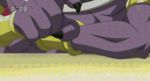  1boy 2015 animated animated_gif arm_cuffs asteroid destruction dragon_ball dragon_ball_super egyptian_clothes explosion god_of_destruction_beerus male_focus nail nails planet purple_skin space tail 