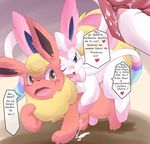  anal anal_penetration cum cum_in_ass cum_inside eeveelution feral flareon internal itameshi male male/male nintendo penetration pok&eacute;mon sex spanish_text sylveon text translated video_games 