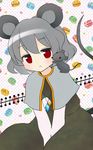  animal_ears capelet grey_hair mouse mouse_ears mouse_tail nazrin pendulum red_eyes short_hair solo tail tona_(nekotte) touhou 