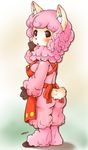  animal_crossing black_eyes caprine cute female fur kemono mammal nintendo pink_fur setouchi_kurage sheep solo video_games 
