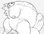  anthro belly_inflation black_and_white blueberry_inflation comic digimon dragoneer drakemohkami growth inflation male masturbation monochrome nintendo penis_growth pok&eacute;mon video_games 