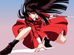  absurdres black_hair dress highres kishuu_arashi long_hair red_dress solo sword weapon x_(manga) 