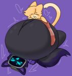 >_< 2024 alex_(horniicat) anthro anthro_on_anthro anthro_penetrated anthro_penetrating anthro_penetrating_anthro areola arm_tuft belly big_belly black_body black_fur black_tail blue_blush blue_ears blue_eyes blue_inner_ear blue_mouth blush bodily_fluids bottomless bottomless_anthro bottomless_male clothed clothing countershade_face countershading cum cum_inflation cum_inside digital_media_(artwork) dipstick_tail domestic_cat duo eyes_closed felid feline felis female female_penetrated for_a_head from_front_position fur genital_fluids glistening glistening_areola glistening_thighs hair happy happy_sex heart_symbol horniicat huge_belly hugging_belly hyper hyper_belly inflation interspecies looking_pleasured lying male male/female male_penetrating male_penetrating_female mammal markings multicolored_body multicolored_clothing multicolored_fur multicolored_sweater multicolored_tail multicolored_topwear nude nude_anthro nude_female nyaut_(nyautad) object_head on_back open_:3 open_mouth open_smile orange_body orange_ears orange_fur orange_hair orange_tail pattern_clothing pattern_sweater pattern_topwear penetration penile penile_penetration penis_in_vagina screen screen_face screen_head sex shoulder_tuft smile striped_clothing striped_sweater striped_topwear stripes sweater sweater_only tail tail_markings tan_body tan_countershading tan_tail_tip tan_tuft thick_thighs topwear topwear_only tuft vaginal vaginal_penetration wide_hipped_anthro wide_hipped_female wide_hips