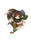  animal_ears banned_artist brown_eyes brown_hair grandia grandia_online kawasumi_(japonica) official_art solo tail 