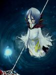  alternate_weapon bad_id bad_pixiv_id bleach blue_eyes blue_hair dark_rukia highres kuchiki_rukia solo weapon you_zasshoku 