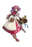  banned_artist blue_eyes full_body gloves grandia grandia_online hair_ornament highres kawasumi_(japonica) official_art purple_hair solo transparent_background 