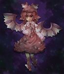  animal_ears brown_eyes dress earrings hat hitsubaru jewelry mystia_lorelei pink_hair shoes short_hair solo touhou winged_shoes wings 