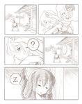  ? ao_usagi comic greyscale hakurei_reimu kirisame_marisa monochrome multiple_girls silent_comic sleeping touhou zzz 