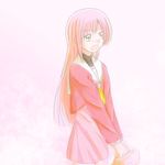  ayasenai12 bad_id bad_pixiv_id bag hayate_no_gotoku! katsura_hinagiku long_hair pink_hair school_uniform serafuku solo yellow_eyes 