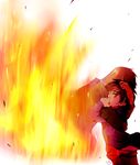  big_hero_6 brothers disney fire gradient gradient_background hiro_hamada hug marvel mavel multiple_boys siblings tadashi_hamada 