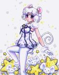  animal_ears ass bad_id bad_pixiv_id bishoujo_senshi_sailor_moon black_bow bow drill_hair ear_covers jewelry mouse mouse_ears mouse_tail necklace pantyhose purple_eyes ruriko_(yaoihyper) sailor_collar sailor_iron_mouse shoes short_hair short_twintails solo star tail twin_drills twintails white_footwear white_hair white_legwear white_sailor_collar 