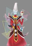  &gt;_o animal_ears artist_name beerus blue_skin cat_ears cat_tail dated dessert dragon_ball dragon_ball_z dragon_ball_z_kami_to_kami egyptian_clothes fish food green_skin ice_cream multiple_boys one_eye_closed purple_eyes rito1234 smile tail whis white_hair yellow_sclera yogen-gyo 