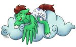  cloud diaper diaper_fetish equine fan_character friendship_is_magic laydeekaze mammal my_little_pony pegasus sleeping wings 