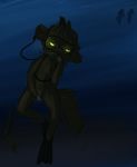  alien alliums_(artist) anthro cub flippers green_eyes lemn_(character) masturbation pussy underwater water young 