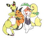  ampharos bayleef bikini black_eyes bra clothing female flat_chested kemono nintendo pok&eacute;mon raichu red_eyes swimsuit underwear unknown_artist video_games zangoose 