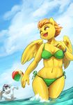  2015 anthro audrarius bikini clothing equine female friendship_is_magic male mammal my_little_pony pegasus soarin_(mlp) spitfire_(mlp) swimsuit water wings wonderbolts_(mlp) 