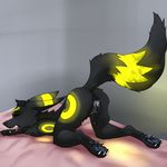  anatomically_correct anatomically_correct_pussy animal_genitalia anthro bed butt canine canine_pussy eeveelution ennismore female fingering mammal masturbation nintendo on_bed orgasm pok&eacute;mon pussy pussy_ejaculation pussy_juice solo umbreon vaginal video_games wet 