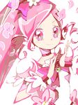  as_(mememi) choker cure_blossom drawr hanasaki_tsubomi heartcatch_precure! pink_choker pink_eyes pink_hair precure smile solo 
