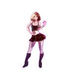  absurdres breasts cleavage full_body highres large_breasts long_legs skirt solo transparent_background xpisigma 