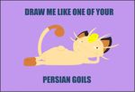  caption humor ido meowth nintendo pok&eacute;mon pose video_games 