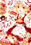 apron ascot black_tea blonde_hair blueberry bonnet cake candy cherry chocolate chocolate_syrup cranberry cup doughnut dripping earrings eating fangs flandre_scarlet food fork fruit hat ice_cream jelly_bean jewelry lollipop macaron mokyuko open_mouth orange pancake pocky red_eyes saucer short_hair solo strawberry strawberry_shortcake strawberry_syrup strawberry_tart sweets swirl_lollipop tea teacup touhou wafer_stick wings wrist_cuffs 