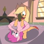  2015 animated applejack_(mlp) blinking blonde_hair blue_eyes cowboy_hat duo earth_pony equine female female/female feral friendship_is_magic green_eyes hair hat horse inside kanashiipanda long_hair mammal my_little_pony oral penetration pink_hair pinkie_pie_(mlp) pony pussy sex spread_legs spreading tatzljack tentacles tongue tongue_out vaginal vaginal_penetration 