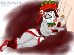  aztec breasts clothing fantasy fellatio female gods male male/female mictlancihuatl oral panties por_furryart_(artist) sex skirt skull underwear 