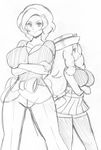  breasts highres huge_breasts monochrome mother_and_daughter pokemon pokemon_(game) pokemon_x_&amp;_y pokemon_xy saki_(pokemon) serena_(pokemon) simple_background sketch smile 