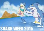  canine clothing dog female fish male mammal marine sea shark shark_week sharkanddog swimsuit water 