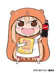  1girl artist_request coca-cola coca_cola doma_umaru himouto!_umaru-chan potato_chips simple_background solo 