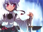  animal_ears bandages hemogurobin_a1c inubashiri_momiji long_sleeves looking_away pink_eyes sash shirt short_hair silver_hair skirt solo sword tail touhou weapon wide_sleeves wolf_ears wolf_tail 