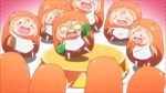  animal_hood animated animated_gif chibi dancing doma_umaru glasses himouto!_umaru-chan hood instrument komaru maracas multiple_girls screencap 